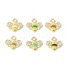 Golden Plated Alloy Enamel Charms ENAM-G212-18G-1