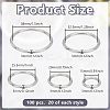 100Pcs 5 Styles Iron Linking Ring IFIN-GO0001-04-2