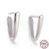 Anti-Tarnish Rhodium Plated 925 Sterling Silver Ice Pick Pinch Bails STER-D035-23P-01-3