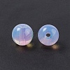 Transparent Baking Painted Glass Beads X-GLAA-P029-06-3