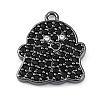 Rack Plating Brass Cubic Zirconia Pendants KK-D031-04B-01-1