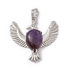Natural Amethyst Pendants G-P484-05P-05-2