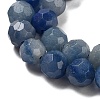 Dyed & Heated Natural Blue Aventurine Beads Strands G-C150-B05-01-3