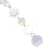 Glass Teardrop Window Hanging Suncatchers HJEW-JM04517-4