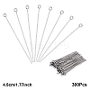 300Pcs 304 Stainless Steel Eye Pins STAS-YW0003-12B-1