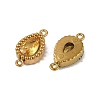 Ion Plating(IP) 304 Stainless Steel Cubic Zirconia Teardrop Links Connector Charms LS-STAS-K256-23G-09-2