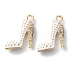 2Pcs Alloy Enamel Stilettos Pendants ENAM-YW0002-30B-1