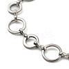Non-Tarnish 304 Stainless Steel Ring Link Chains Bracelets for Men & Women BJEW-D042-13P-2