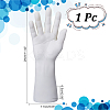 PVC Male Mannequin Right Hand Jewelry Bracelet Watch Ring Display Stands ODIS-WH0329-23A-2