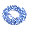 Electroplate Glass Beads Strands EGLA-A044-T3mm-B14-3