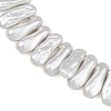 Electroplated Glass Pearl Beads Strands GL-CBA64F3-01C-2