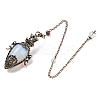 Mixed Gemstone Dowsing Pendulum Big Pendants G-H293-01R-2