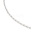 Non-Tarnish 304 Stainless Steel Cable Chain Necklace for Women NJEW-G104-04P-2
