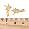 Brass Micro Pave Cubic Zirconia Pendants KK-U056-57G-3