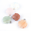 Shell Shape Natural & Synthetic Mixed Stone Pendants G-Q449-25-1