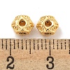 Brass Micro Pave Clear Cubic Zirconia Beads KK-P275-29G-2