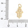 Brass Micro Pave Clear Cubic Zirconia Pendants KK-H273-08G-3