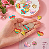20Pcs 5 Style Zinc Alloy Enamel Pendants ENAM-TA0001-45-6
