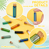 10Pcs 10 Colors Tube Glass Cork Bottles Ornament DJEW-PH0001-13-2