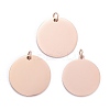 Ion Plating(IP) 304 Stainless Steel Pendants LS-STAS-I311-06RG-2