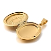 316 Stainless Steel Locket Pendants STAS-C123-01B-G-2
