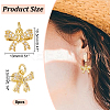 8Pcs Rack Plating Brass Micro Pave Clear Cubic Zirconia Pendants FIND-HY0003-74-2