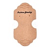 Folding Kraft Paper Jewelry Display Cards with Hanging Hole CDIS-T004-09-1