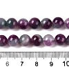 Dyed Natural White Jade Beads Strands G-T138-8mm-210-10-5
