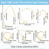 60Pcs 6 Style 304 Stainless Steel & Brass Earring Findings DIY-BBC0001-79-2