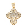 Brass Micro Pave Cubic Zirconia Pendants KK-S510-48G-04-1
