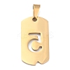 Ion Plating(IP) 304 Stainless Steel Pendants STAS-O127-D05-2