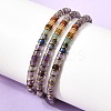 Natural Amethyst & Non-magnetic Hematite Beaded Adjustable Bracelets for Unisex BJEW-K251-09X-3