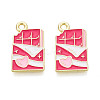 Valentine's Day Alloy Enamel Pendants ENAM-T023-20B-1