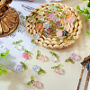 28Pcs 14 Colors Glass Pendant GLAA-TA0002-26-4