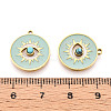 316 Surgical Stainless Steel Enamel Pendants STAS-M073-06G-3