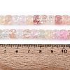Crackle Transparent Glass Beads Strands GLAA-N069-03A-M-4