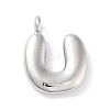 Rack Plating Brass Balloon Letter Pendants LS-KK-C050-01P-U-1