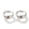 Brass Ring Charm Connectors KK-H502-05S-1