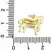 Brass Micro Pave Clear Cubic Zirconia Pendants LS-ZIRC-I070-061G-3