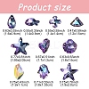 49Pcs 10 Style Electroplate Glass Charms GLAA-YW0003-48-3