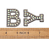 Alphabet Resin Rhinestone Patches DIY-TAC0005-45B-7