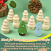 10Pcs 2 Styles Christmas Unfinished Wood Sculpture Display Decorations DJEW-SP0001-20-6