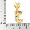 Brass Micro Pave Colorful Cubic Zirconia Pendants KK-P281-01G-J-3