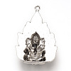 Tibetan Style Alloy Big Pendant Enamel Settings LS-X-TIBEP-T002-135AS-RS-2