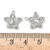 Christmas Brass Micro Pave Clear Cubic Zirconia Pendants KK-A280-03A-P-3