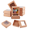 Folding Kraft Paper Cardboard Jewelry Gift Boxes LS-CON-WH0092-25C-1