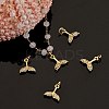 10Pcs Brass Micro Pave Cubic Zirconia Pendant ZIRC-SZ0001-60-6