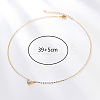 Golden Brass Heart Pendant Necklace for Women LS-WZ0134-2-1-2