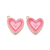 Rack Plating Alloy Enamel Pendants ENAM-N056-432A-1