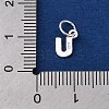 925 Sterling Silver Letter Charms STER-C012-01S-U-3